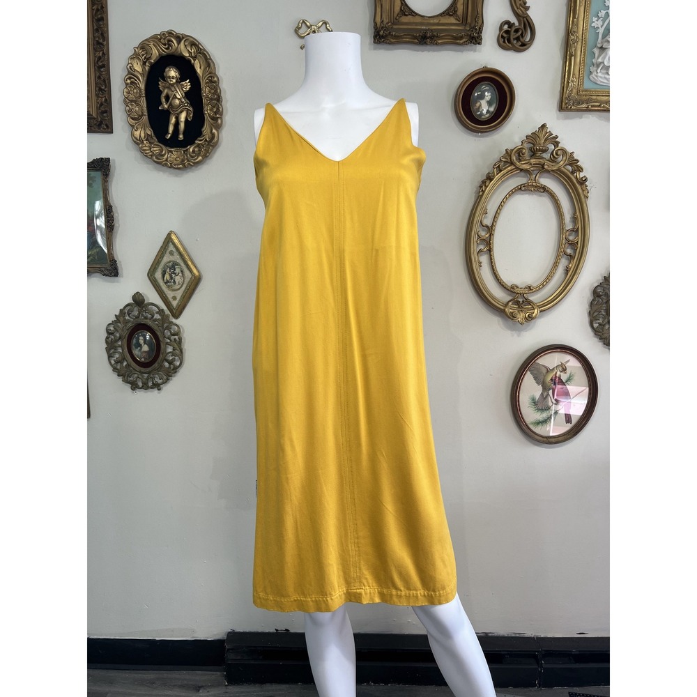 Cotton Project Mustard Yellow Slip Dress Size P/38
